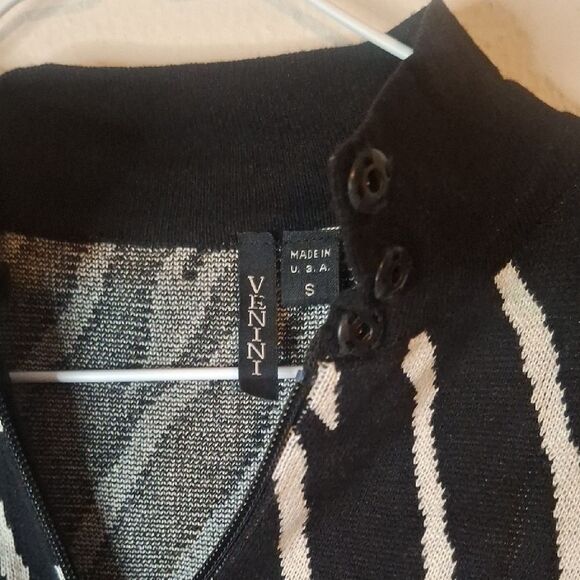 Venini Black and White Zebra Print Women's Jacket size small - Picture 5 of 8
